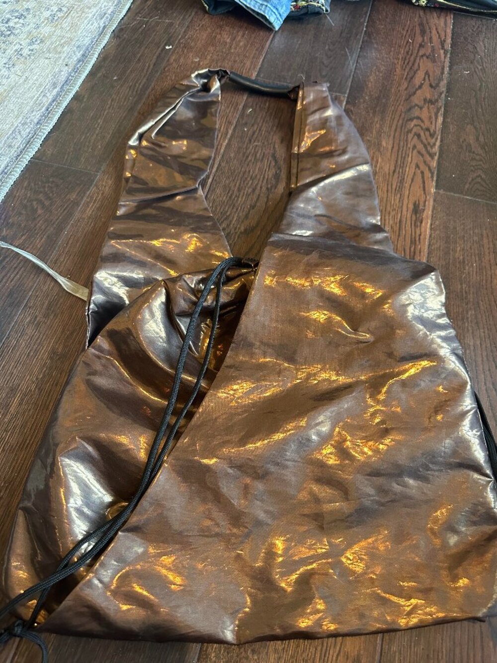 MM6 Maison Margiela Metallic Bronze Japanese Tote Bag Large Shoulder Bag